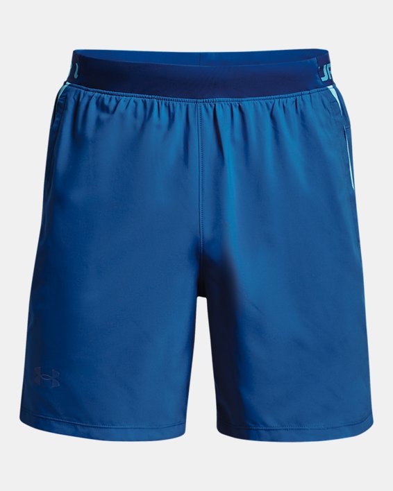Men's UA Launch SW 7'' WM Shorts, Blue, pdpMainDesktop image number 5